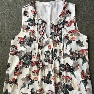 Rose + Olive Floral Top- M